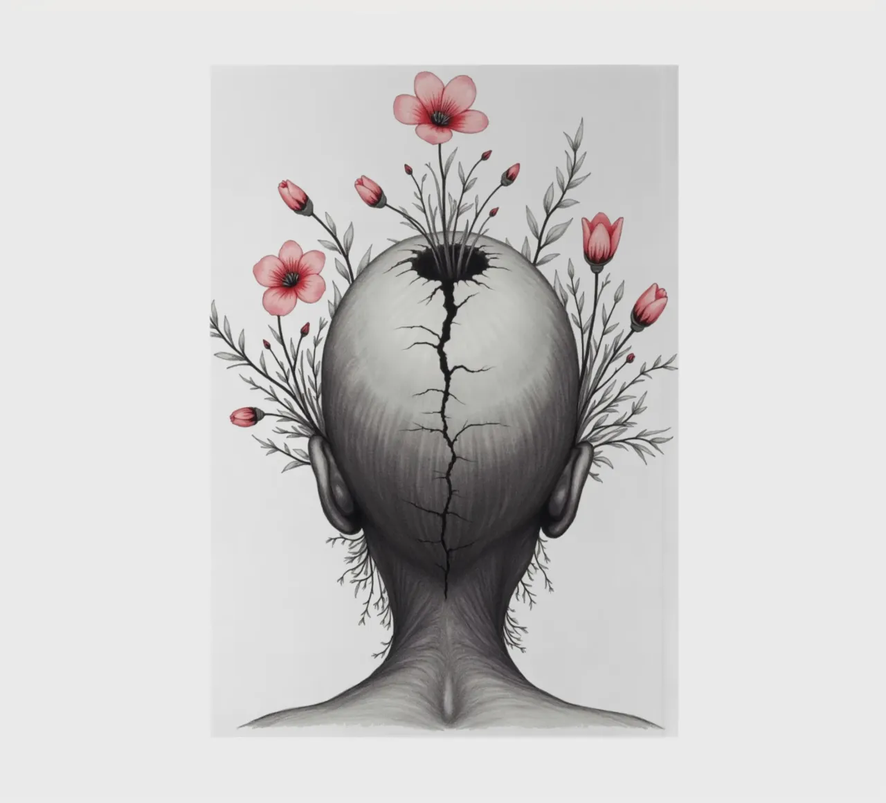 What Grows From the Break notebook by Dustlight Atelier