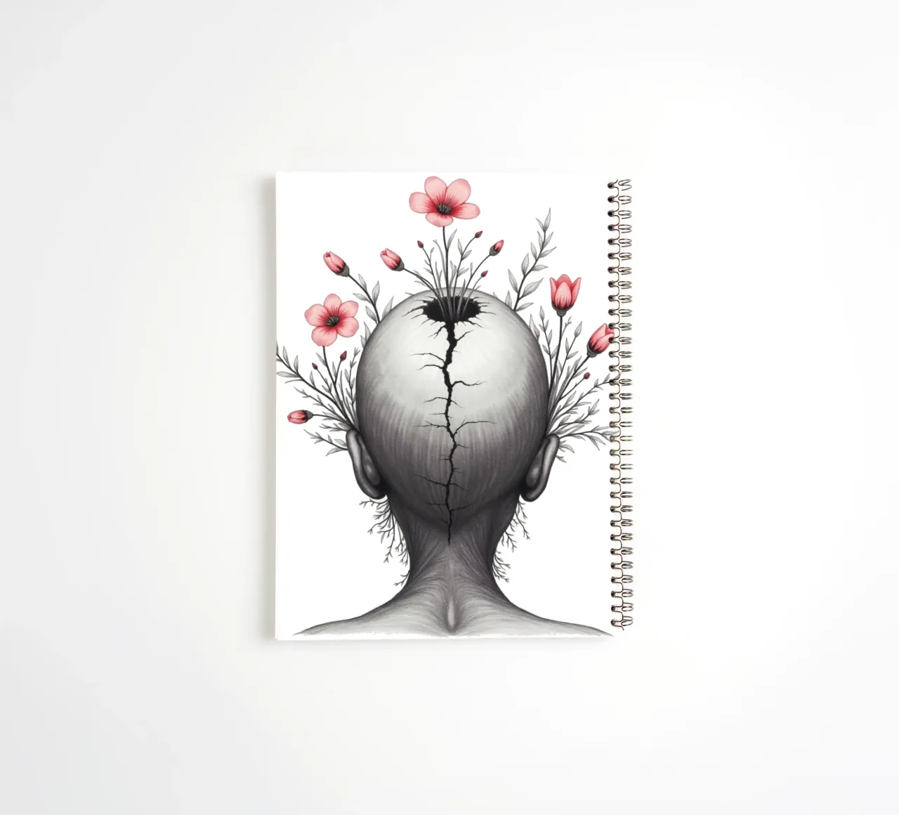 What Grows From the Break spiral notebook by Dustlight Atelier