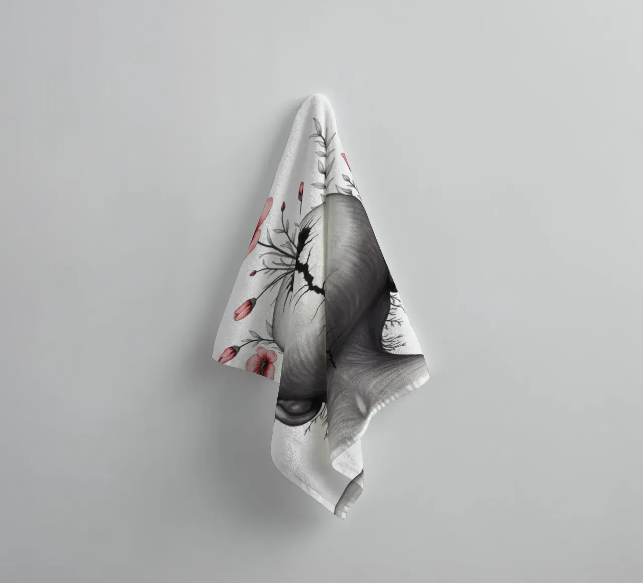 What Grows From the Break towel by Dustlight Atelier