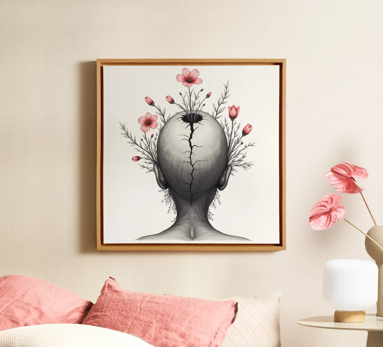 What Grows From the Break canvas by Dustlight Atelier