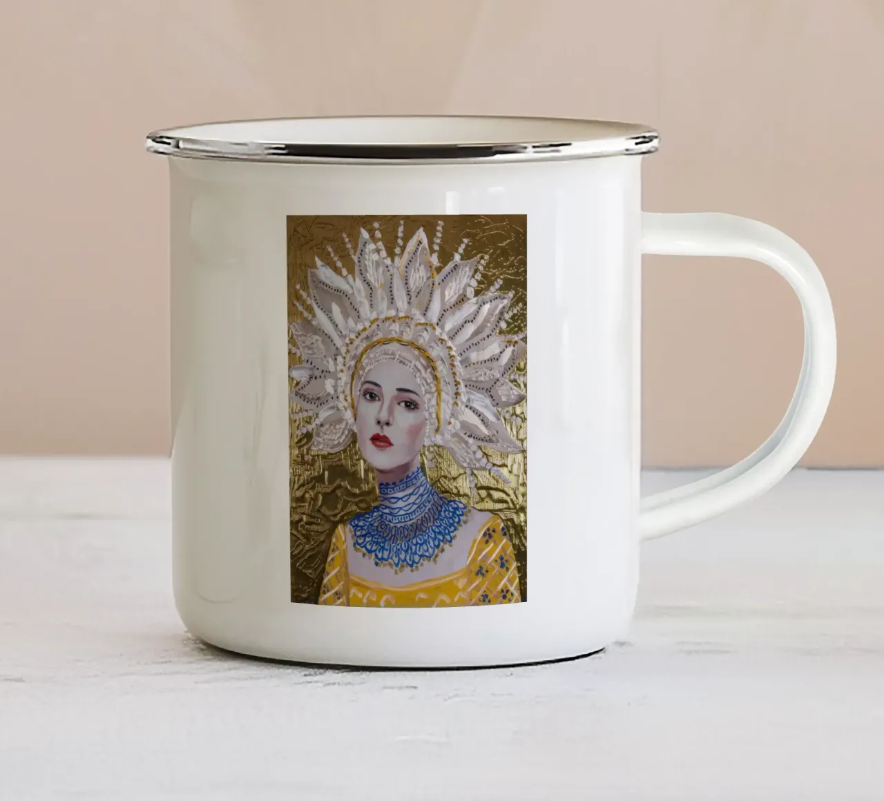 Regalia del picco solare tazza in smalto da Vivid Reverie
