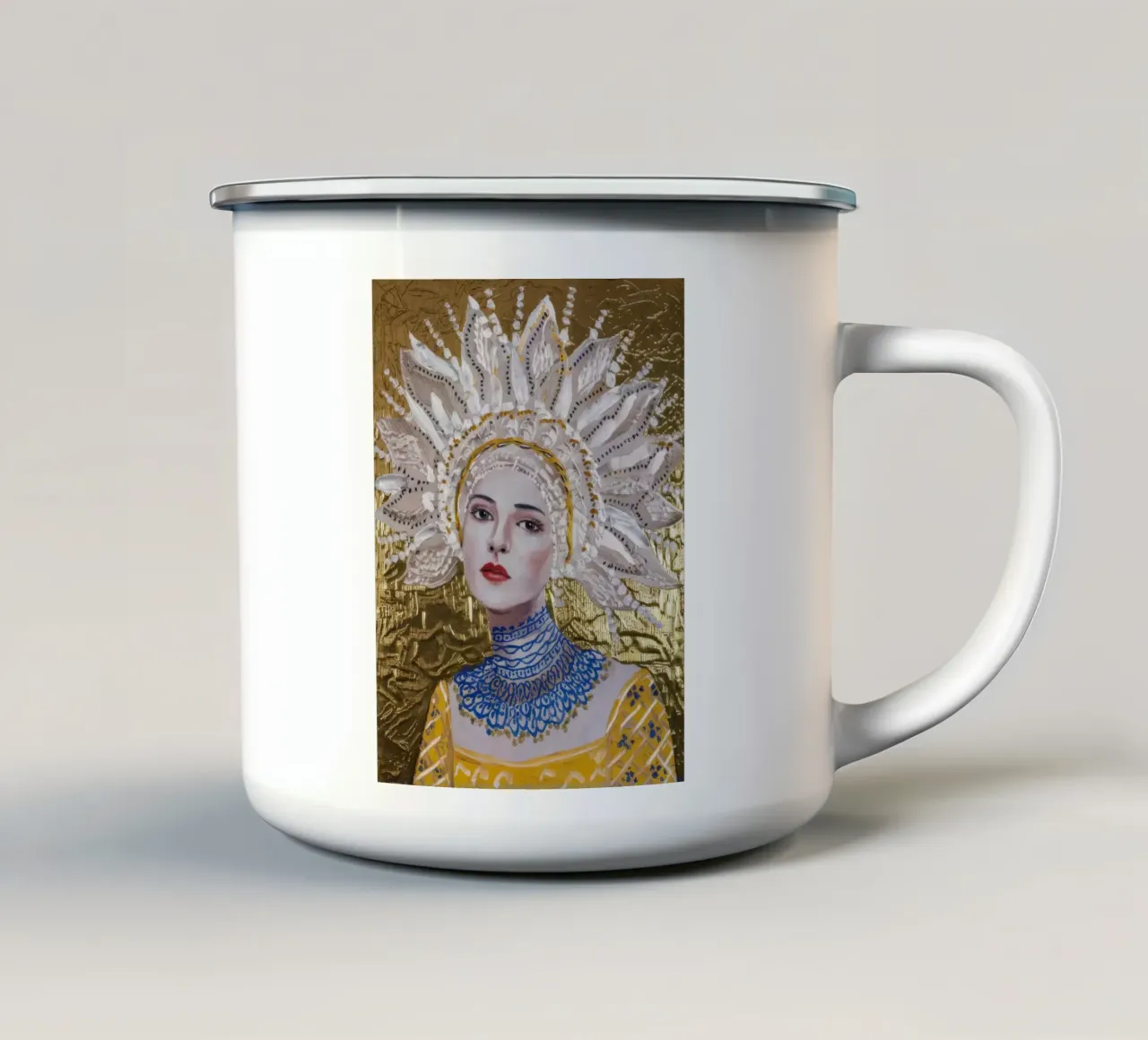 Regalia del picco solare tazza in smalto da Vivid Reverie
