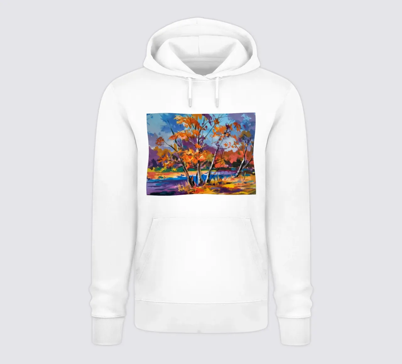 Betulla Fuoco d'Autunno felpa con cappuccio da Radiance Landscape