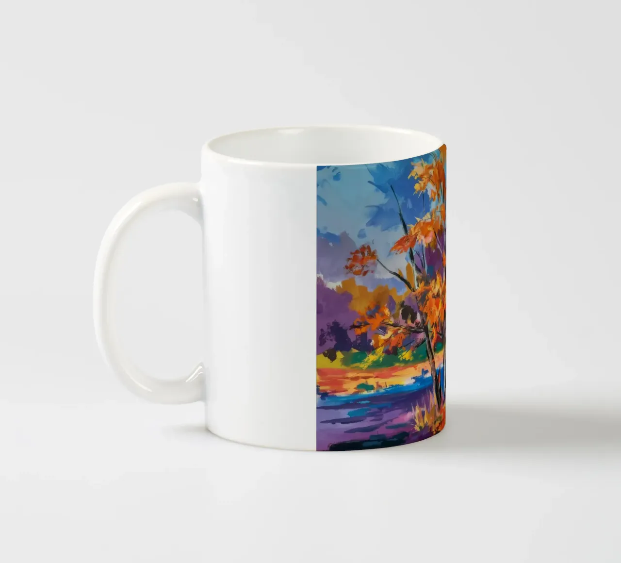 Betulla Fuoco d'Autunno tazza in ceramica da Radiance Landscape