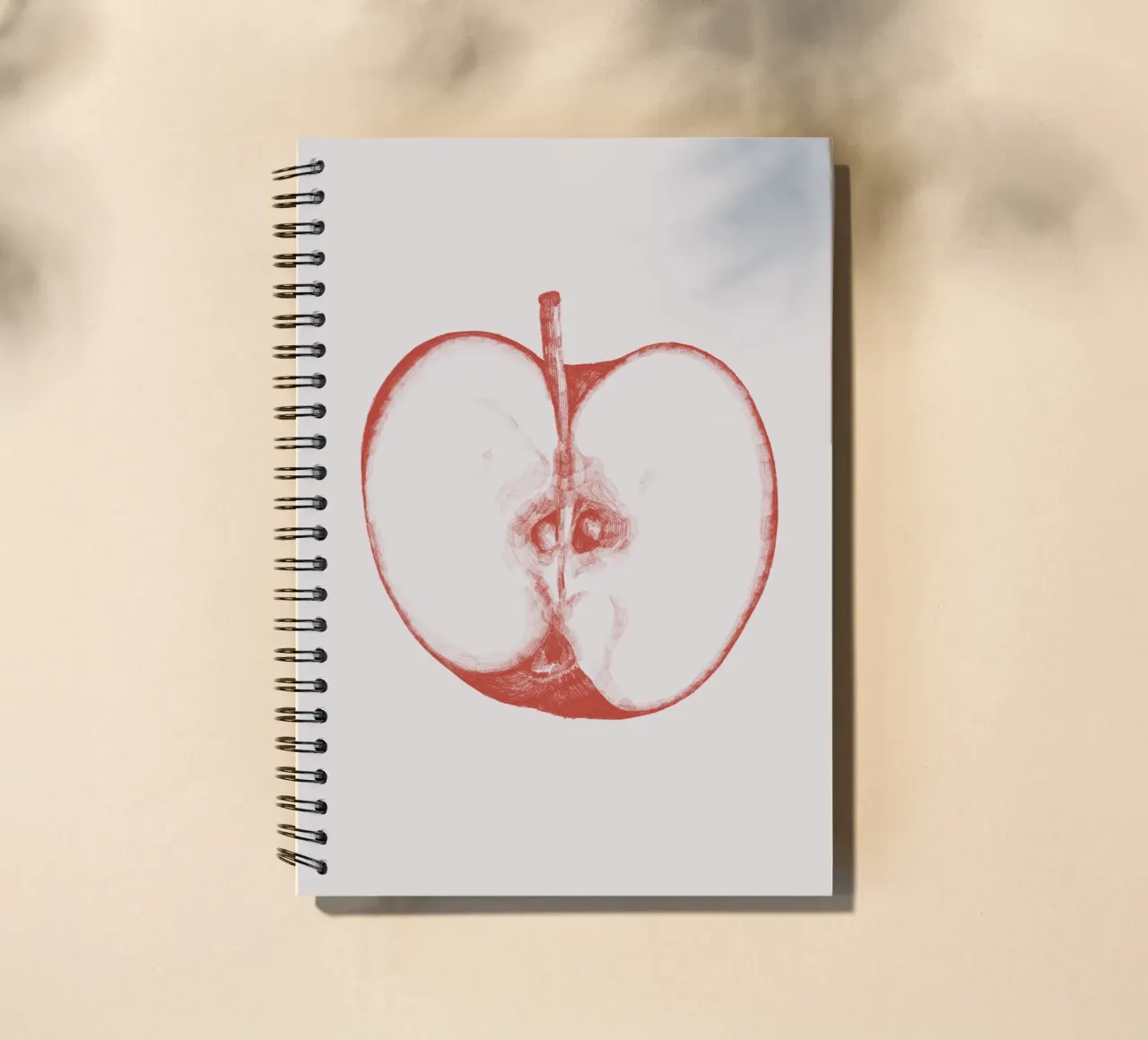 Red Apple spiral notebook by La Bola