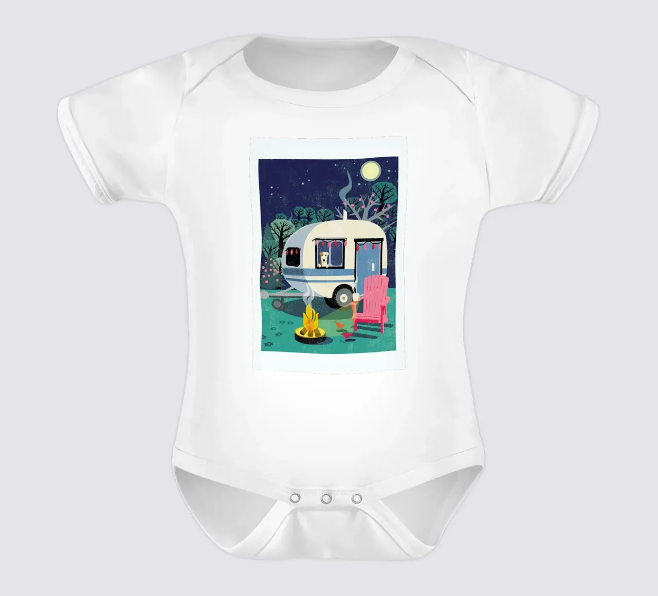 Caravan body neonato maniche corte da Rocket68