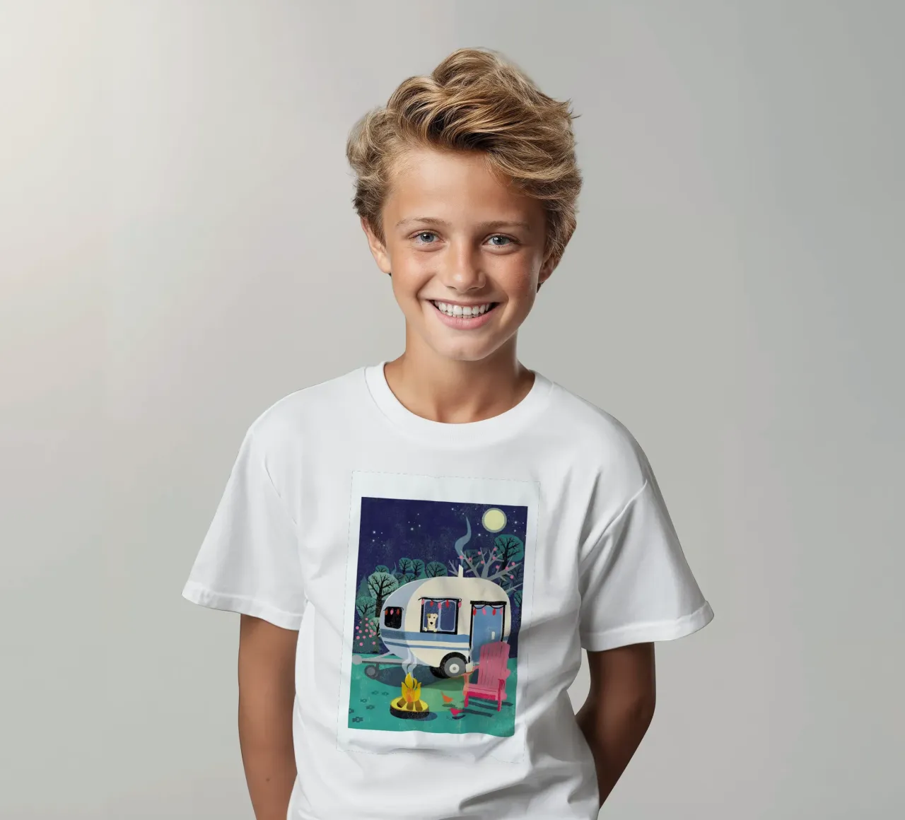 Caravan t-shirt bambini da Rocket68