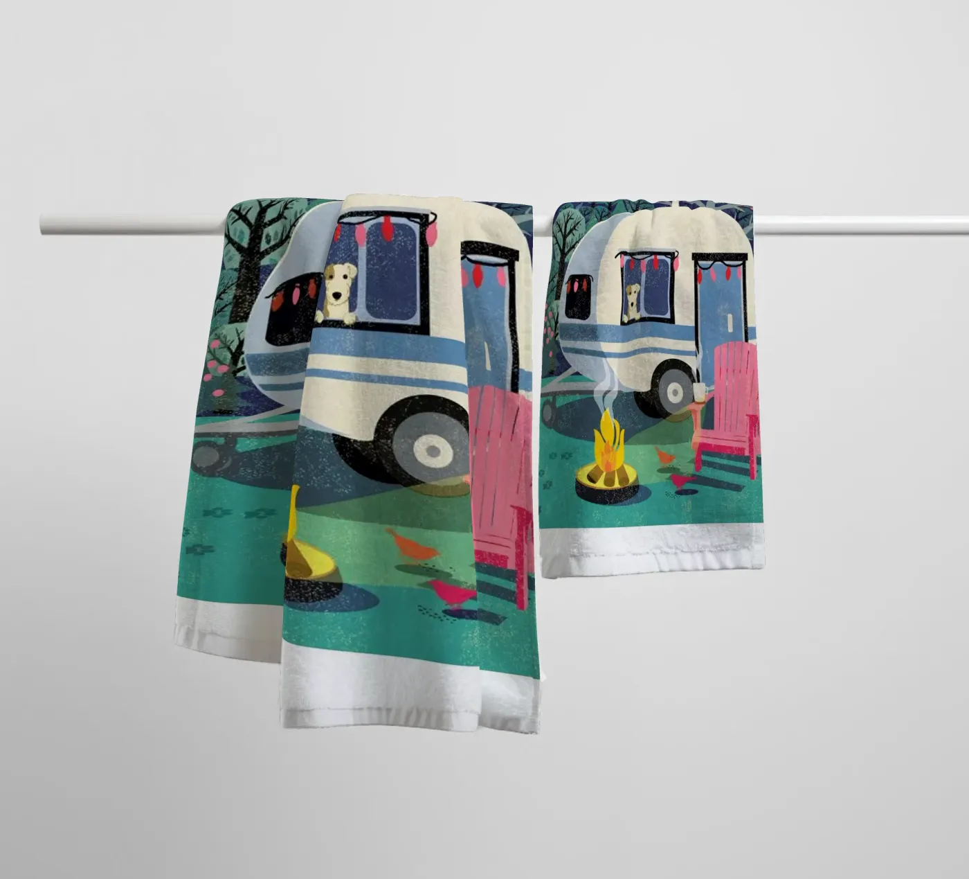Caravan badhanddoek van Rocket68