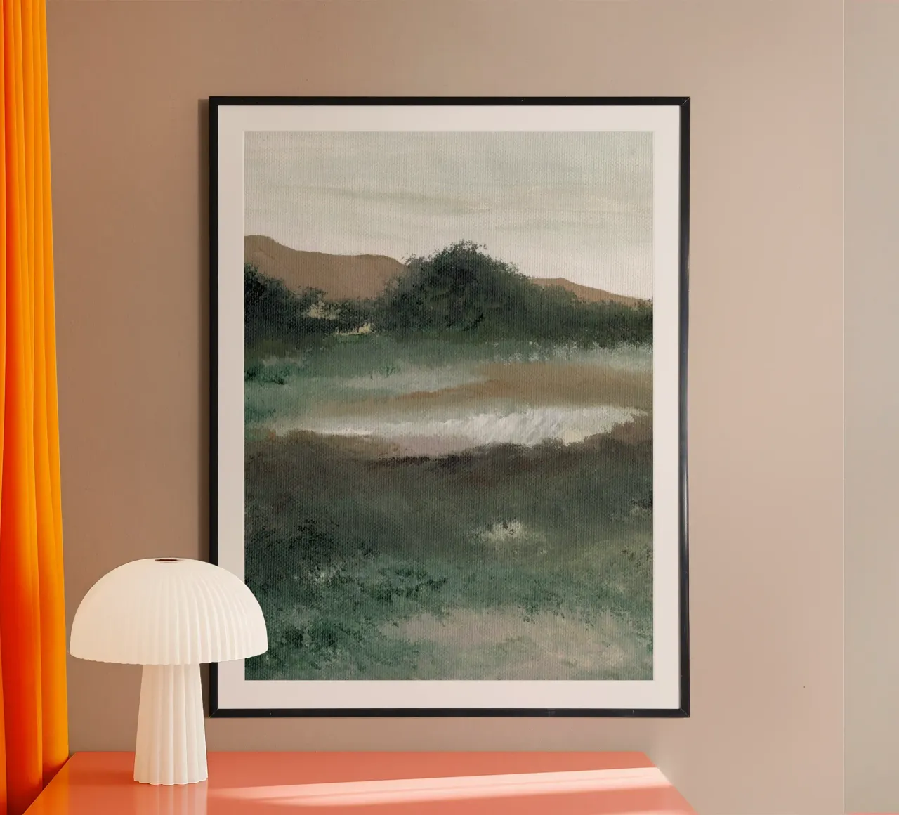 San Diego view poster with plastic frame by Nikitajariwala