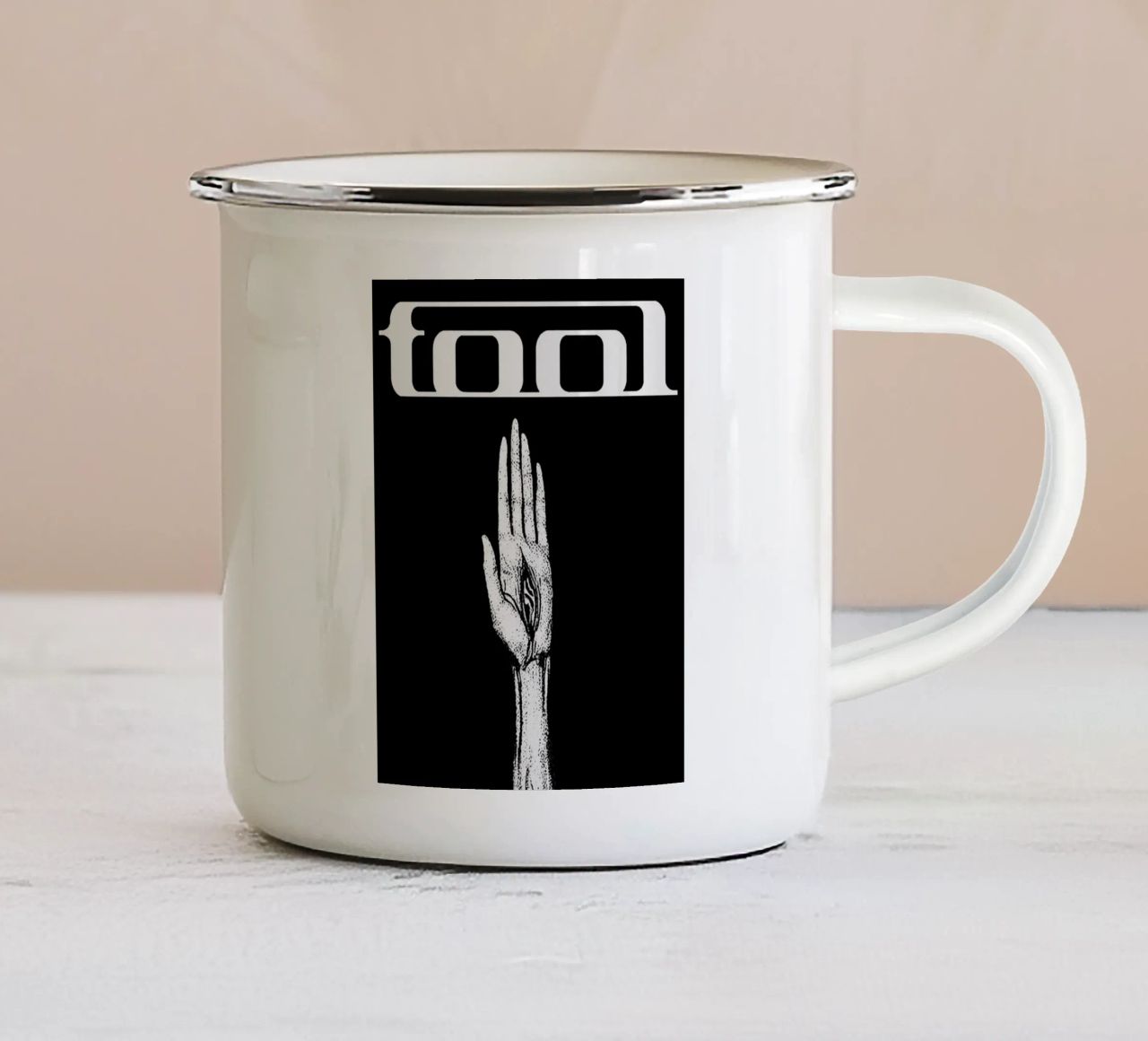 tool band art tazza in smalto da vanhesling