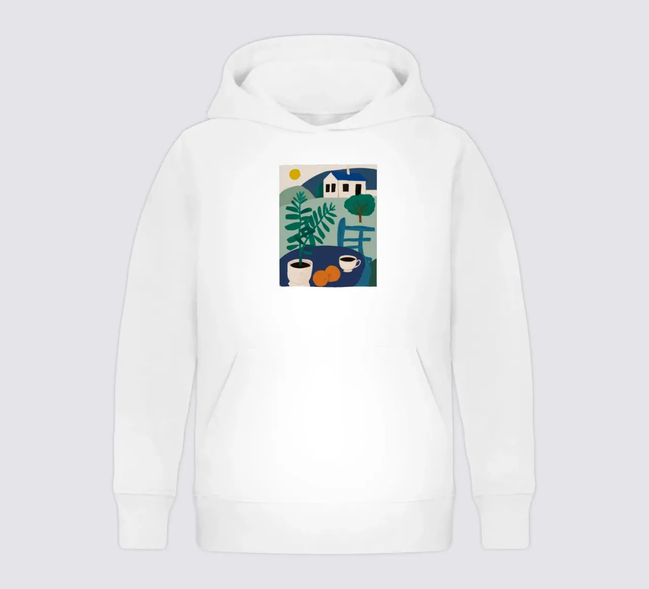 Hillside Coffee Repose kids hoodie by Moonlite Desire