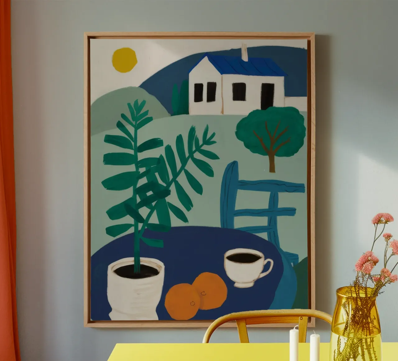 Hillside Koffie Rust canvas van Moonlite Desire