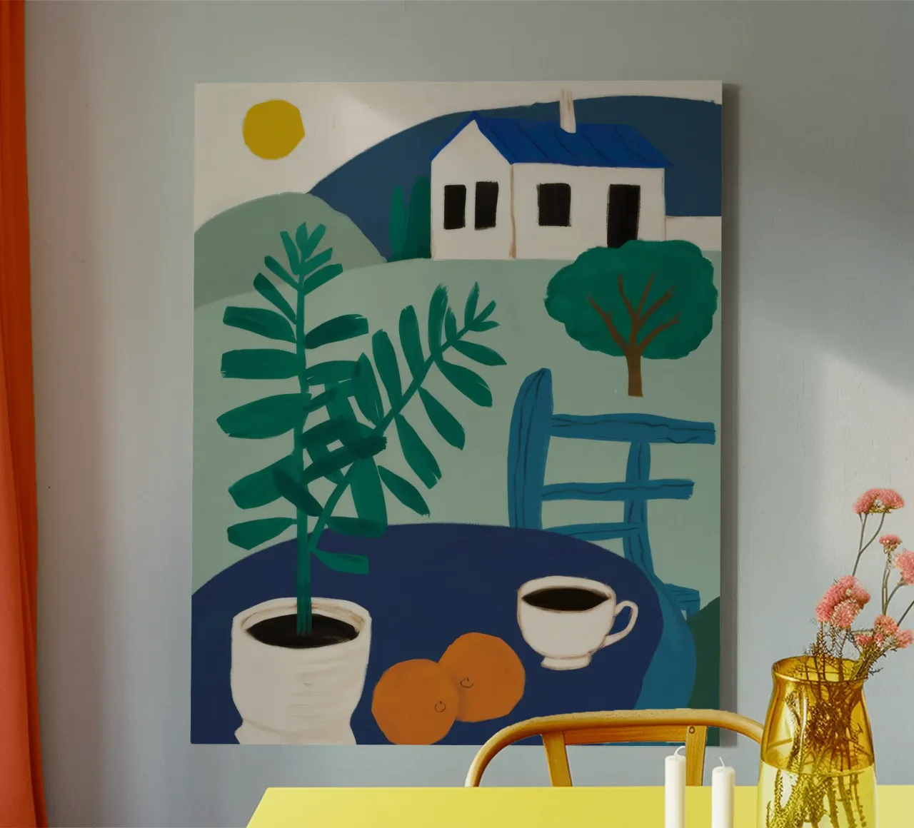 Hillside Koffie Rust canvas van Moonlite Desire