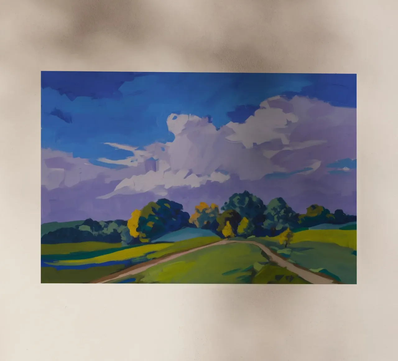 Wolkendrama-Felder Backlit Folie von Radiance Landscape