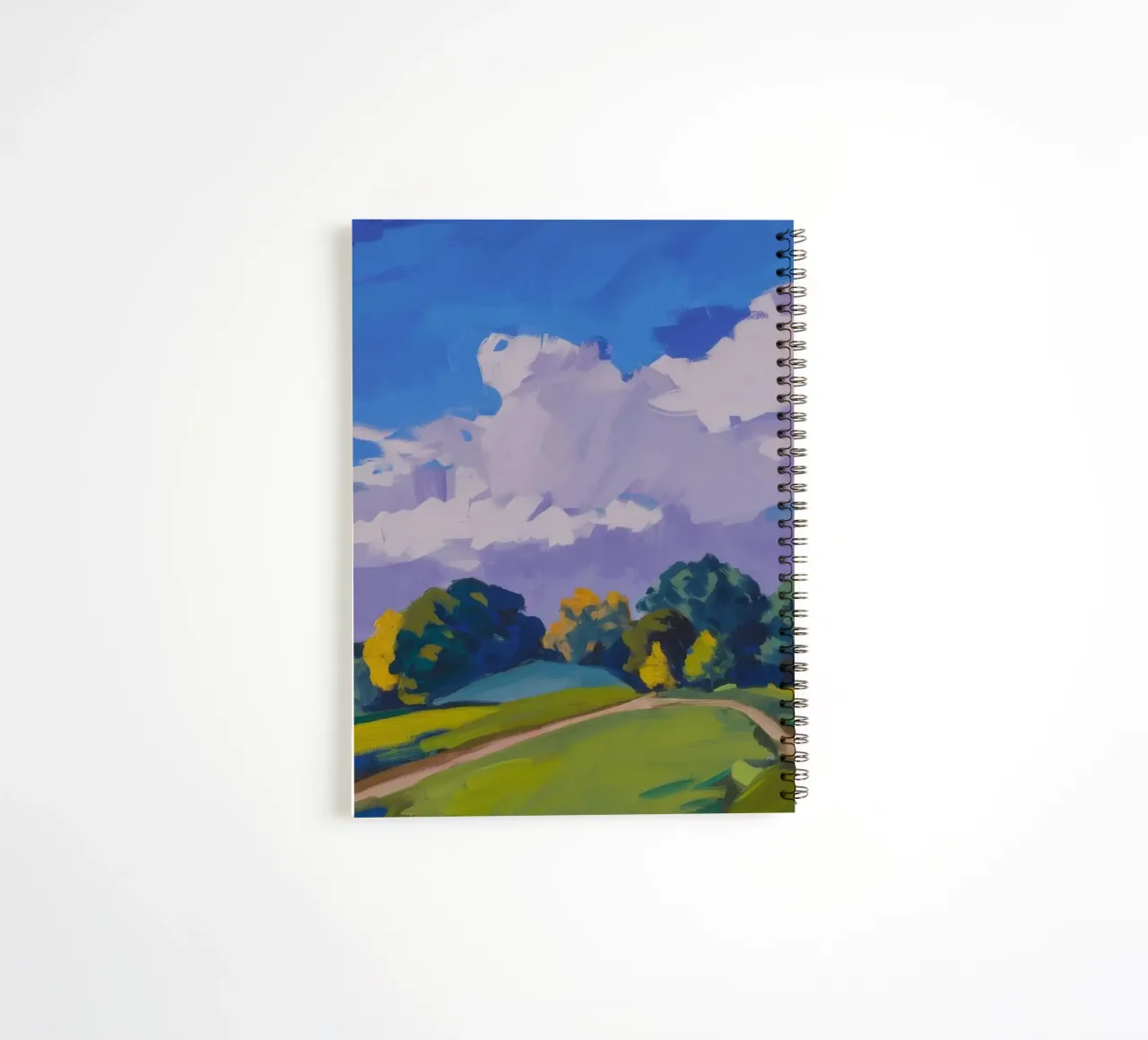Cloud Drama Fields spiral notebook by Radiance Landscape