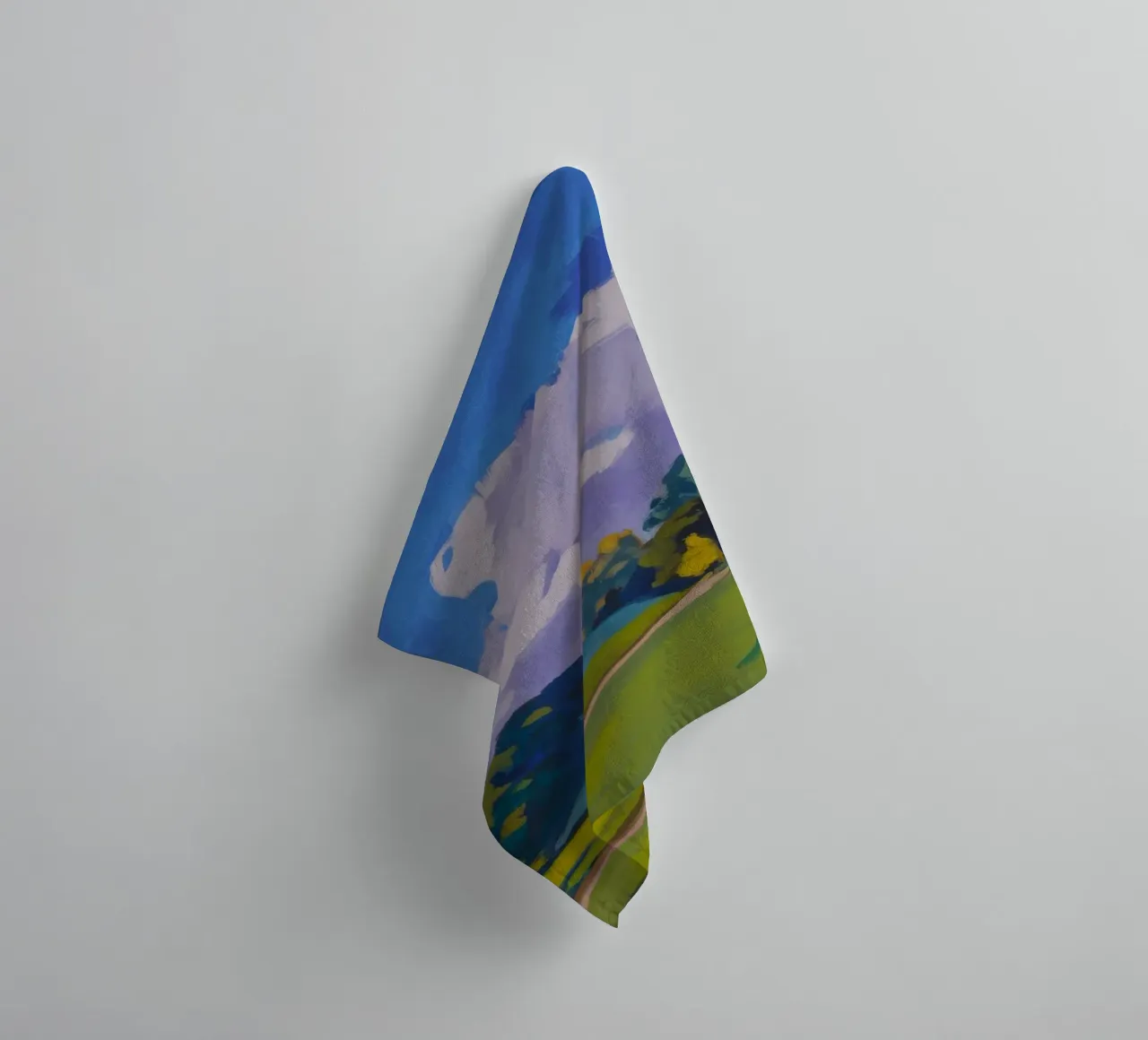 Cloud Drama Fields towel by Radiance Landscape