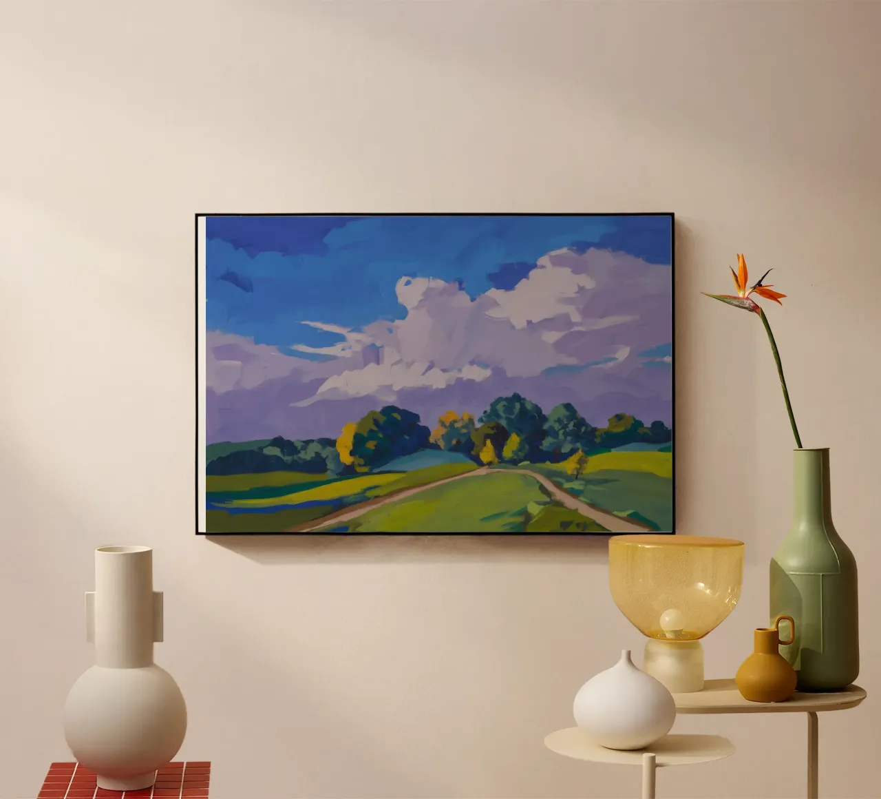 Cloud Drama Fields acryl van Radiance Landscape