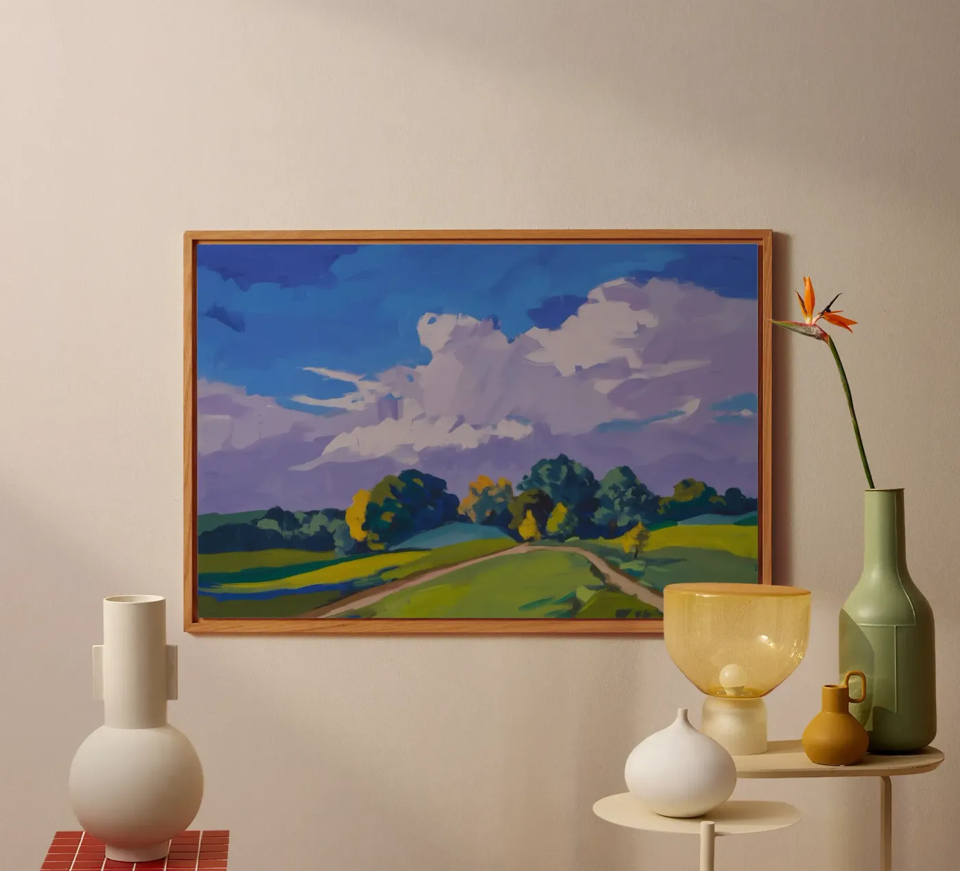 Cloud Drama Fields forex plate by Radiance Landscape