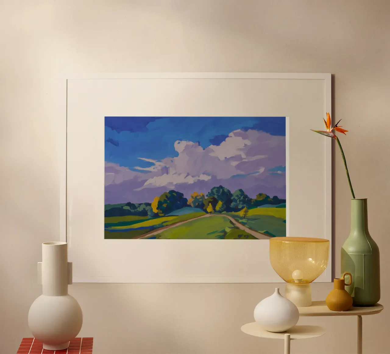 Cloud Drama Fields poster by Radiance Landscape