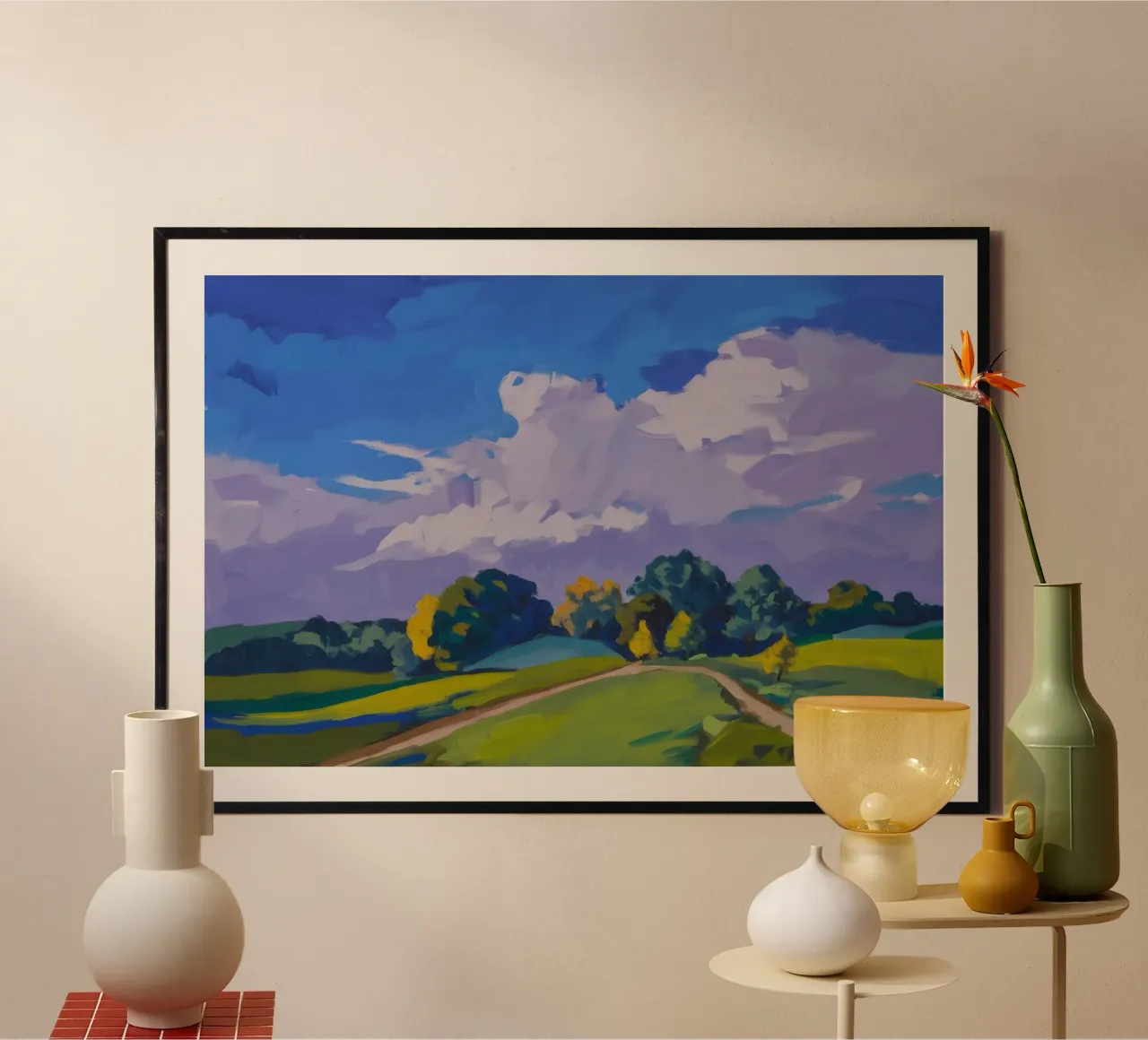Cloud Drama Fields poster by Radiance Landscape