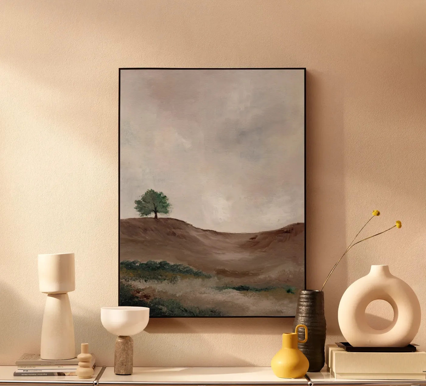 Lone Tree acryl van Nikitajariwala