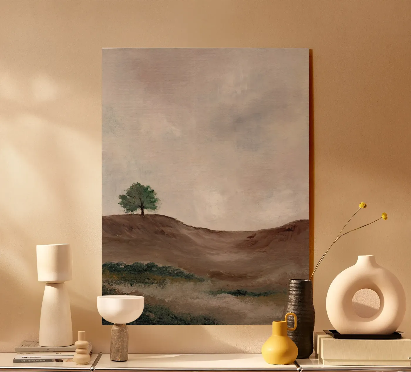 Lone Tree acryl van Nikitajariwala