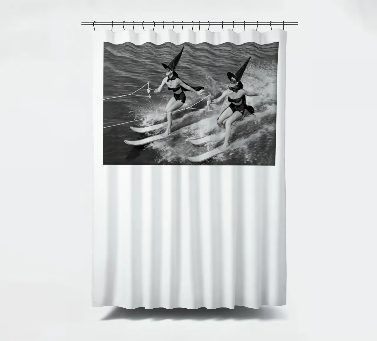 Streghe dello sci nautico tenda da doccia da Black And White