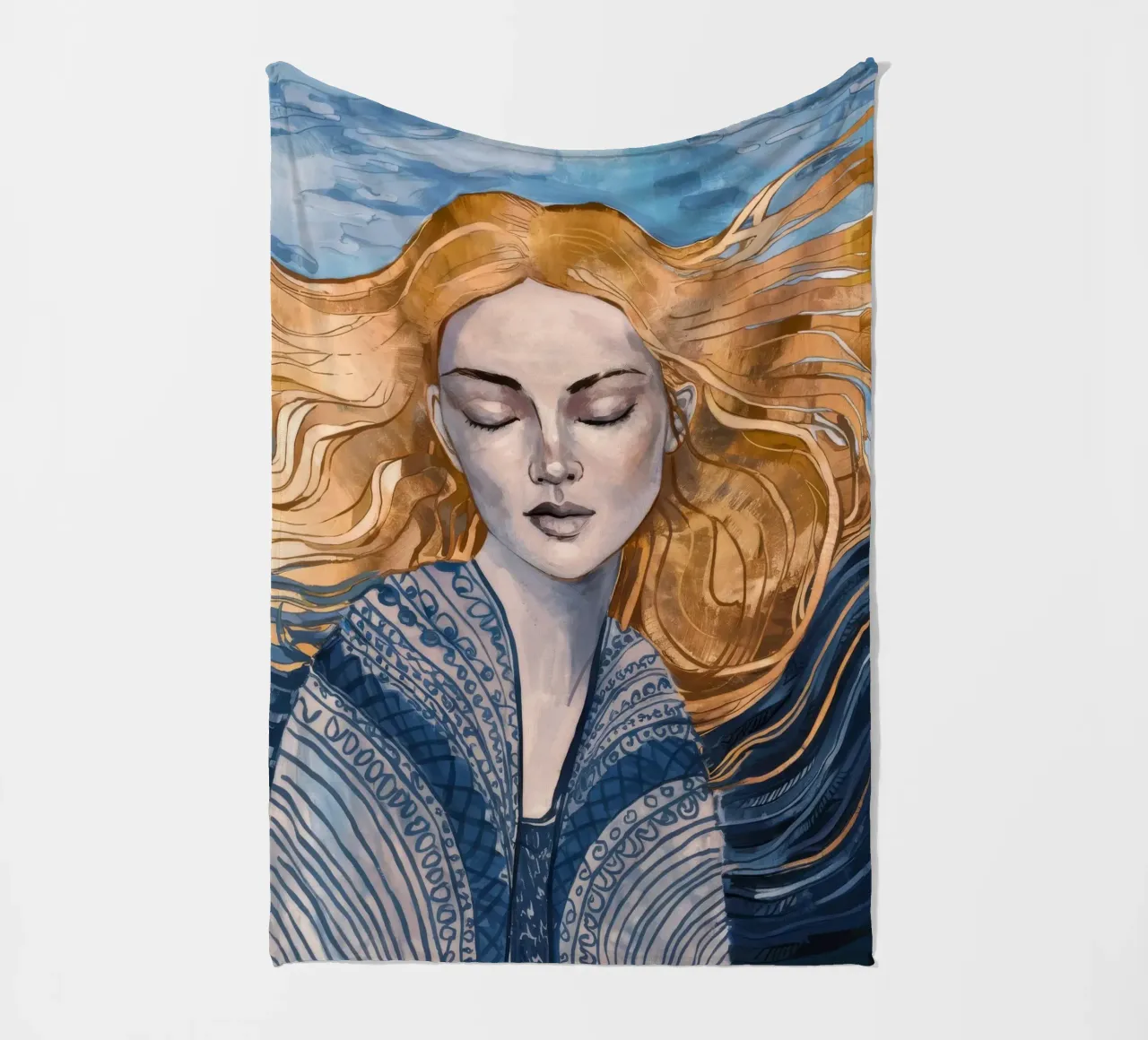 Riverbero con lacci d'argento coperta in pile da Vivid Reverie