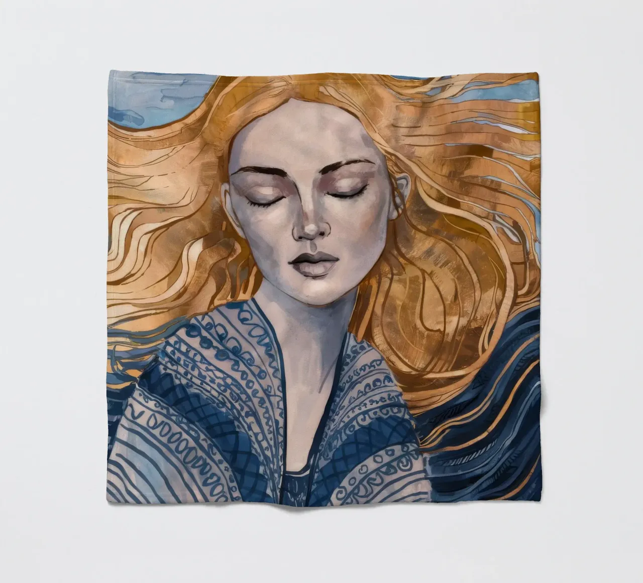 Riverbero con lacci d'argento coperta in pile da Vivid Reverie