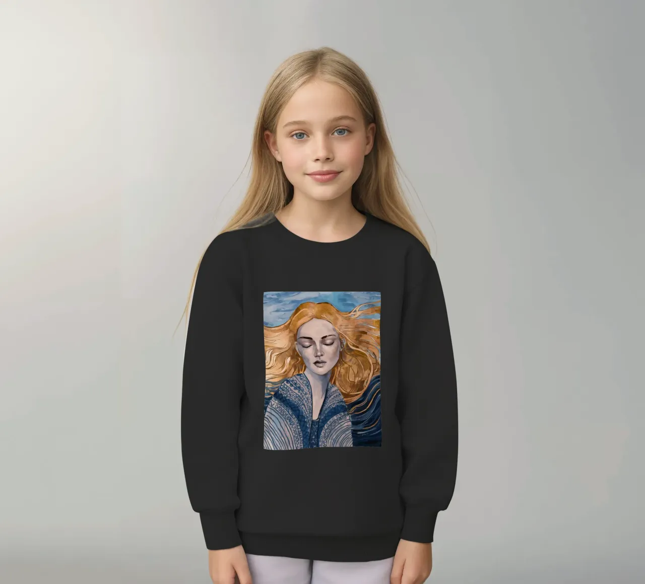 Riverbero con lacci d'argento felpa bambino da Vivid Reverie