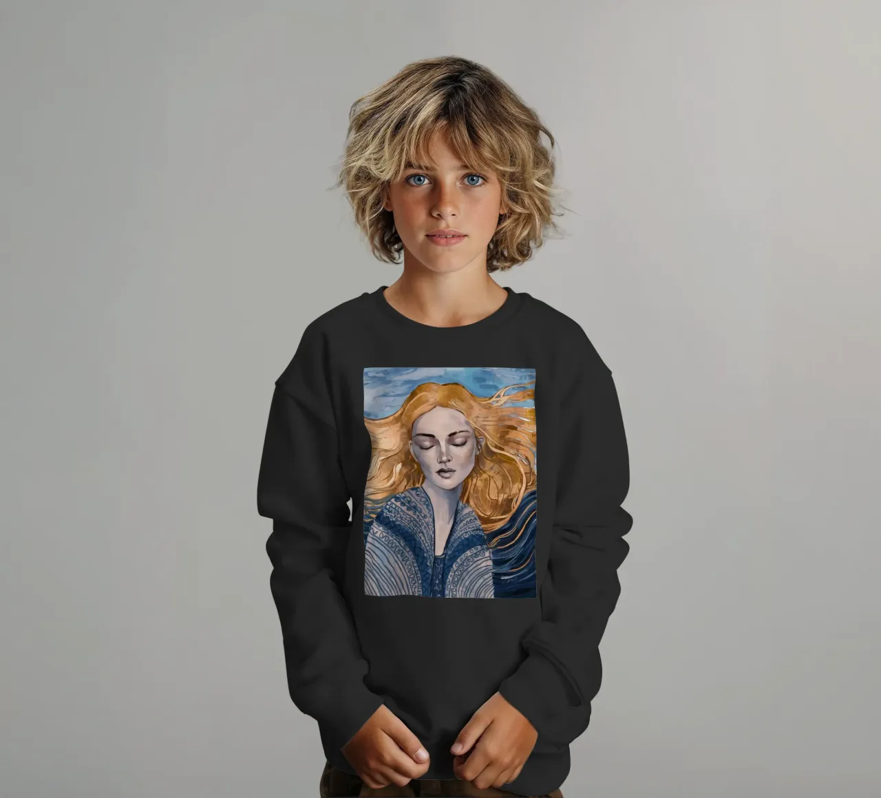 Riverbero con lacci d'argento felpa bambino da Vivid Reverie