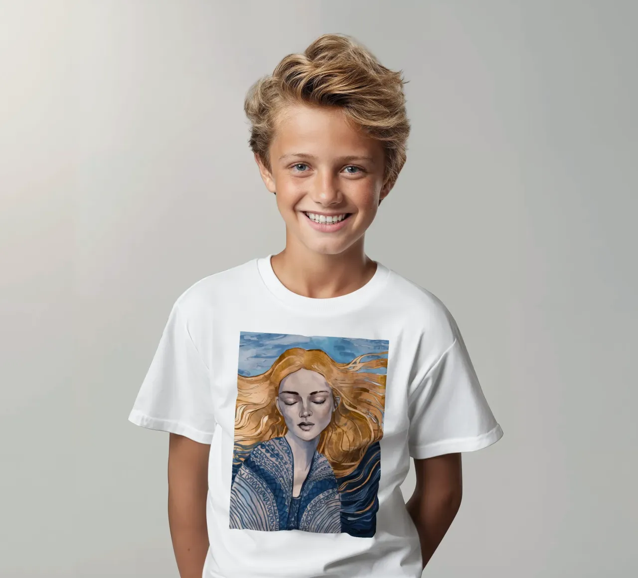 Riverbero con lacci d'argento t-shirt bambini da Vivid Reverie