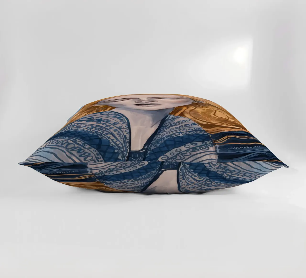 Zilvergevlochten mijmering kussen van Vivid Reverie