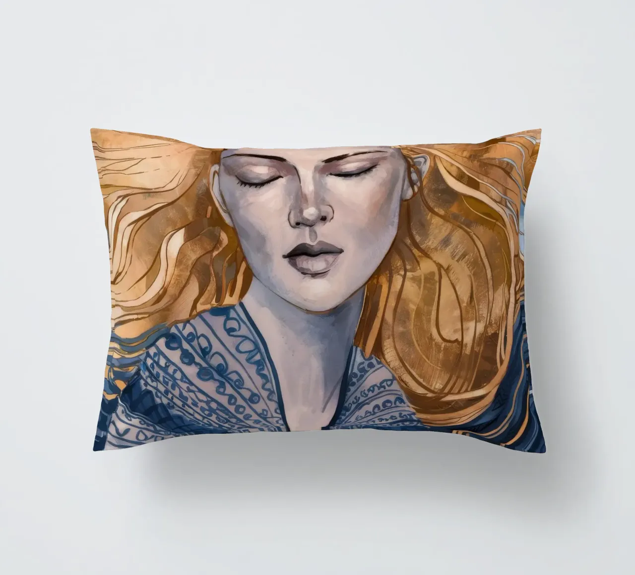 Zilvergevlochten mijmering kussen van Vivid Reverie