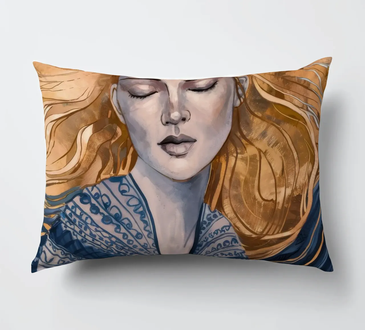 Zilvergevlochten mijmering kussen van Vivid Reverie