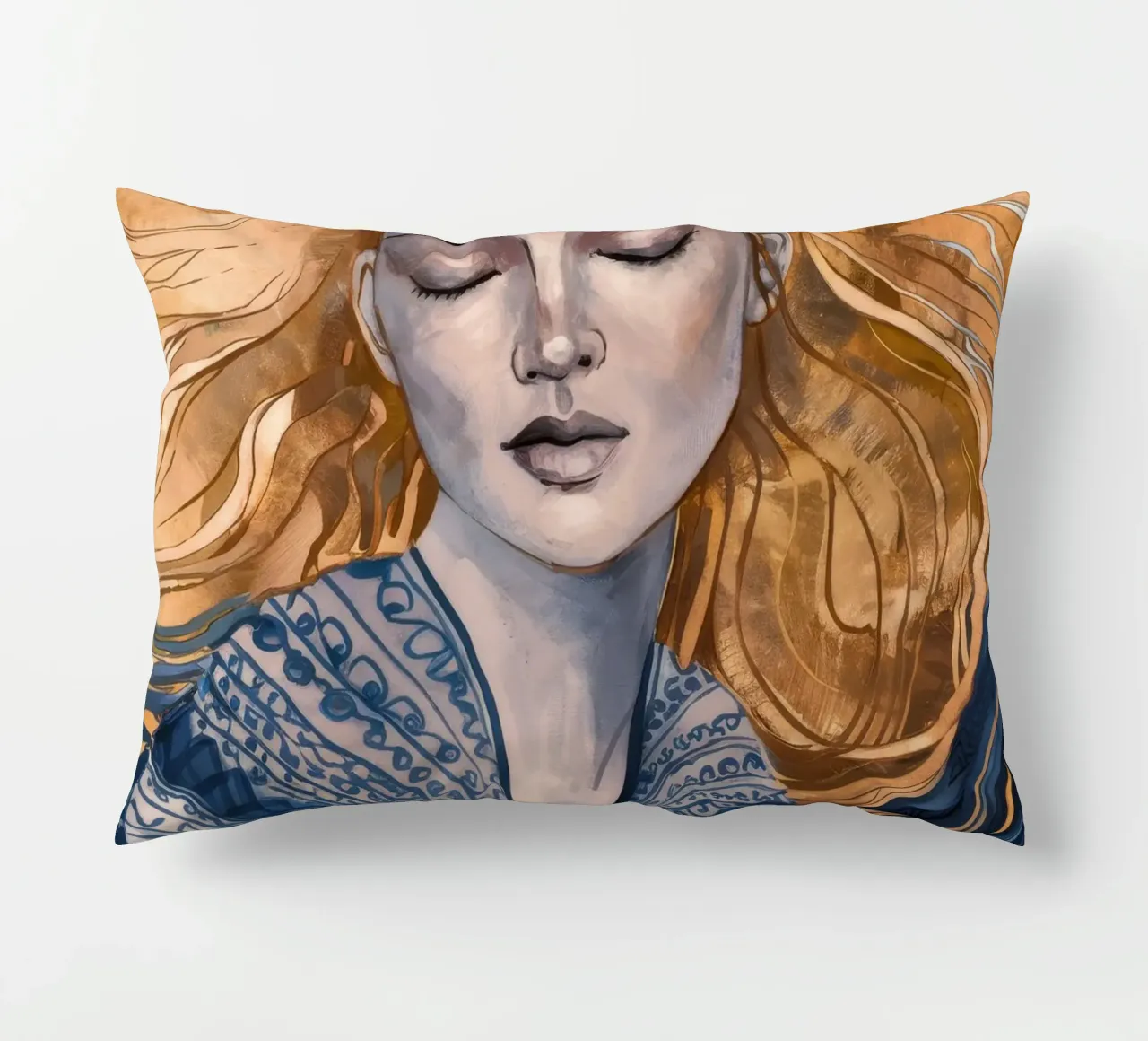 Zilvergevlochten mijmering kussen van Vivid Reverie