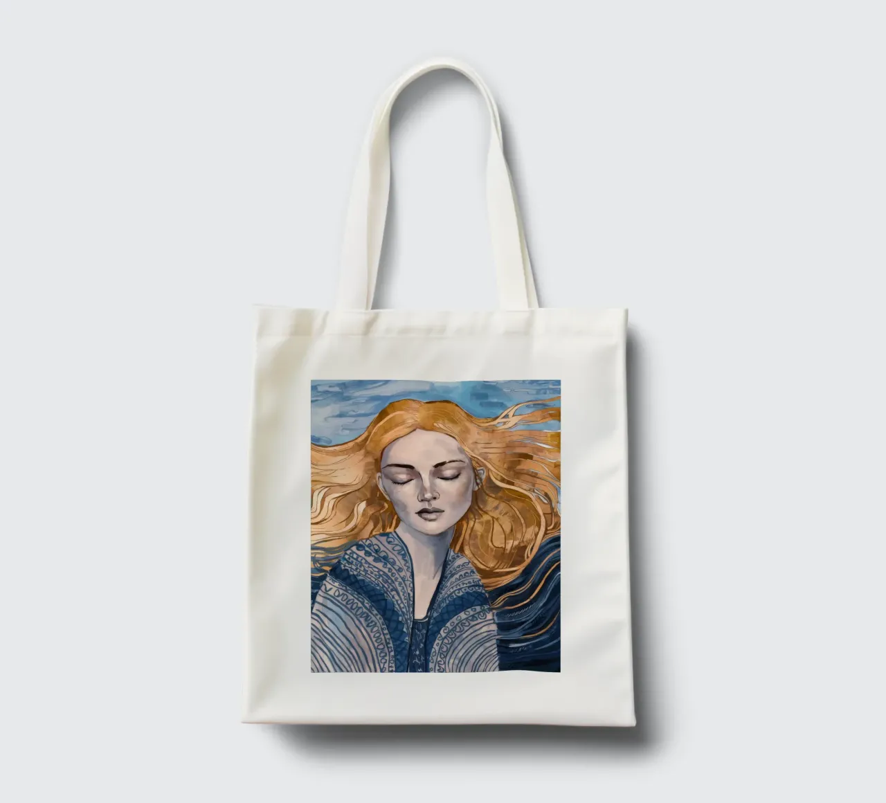 Riverbero con lacci d'argento borsa in juta da Vivid Reverie