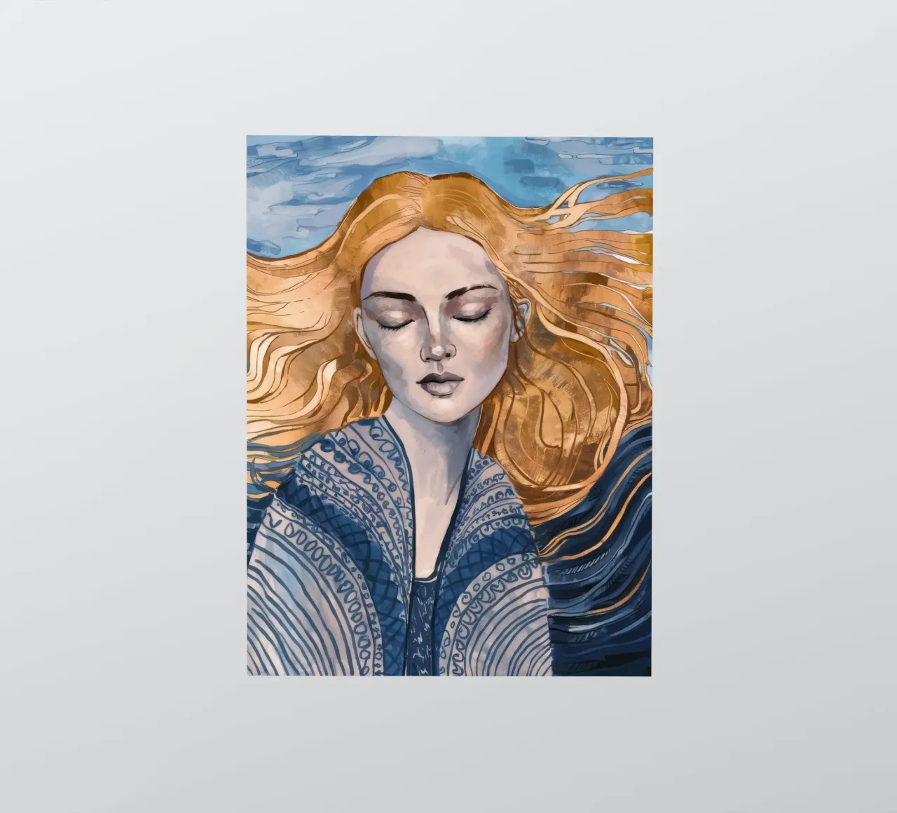 Riverbero con lacci d'argento adesivo da Vivid Reverie