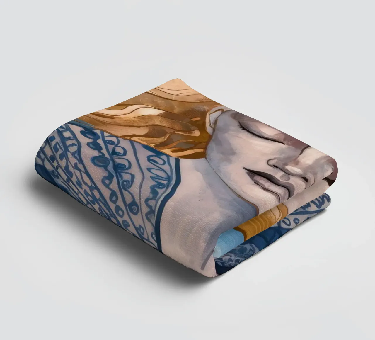 Riverbero con lacci d'argento asciugamano da bagno da Vivid Reverie