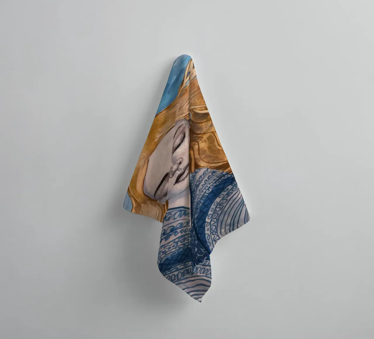 Riverbero con lacci d'argento asciugamano da bagno da Vivid Reverie