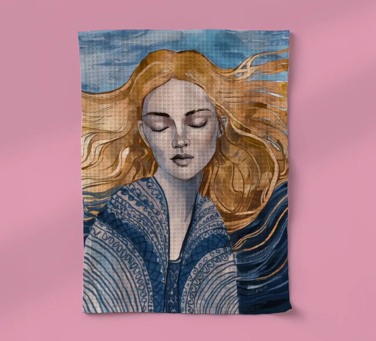 Riverbero con lacci d'argento canovaccio da cucina da Vivid Reverie