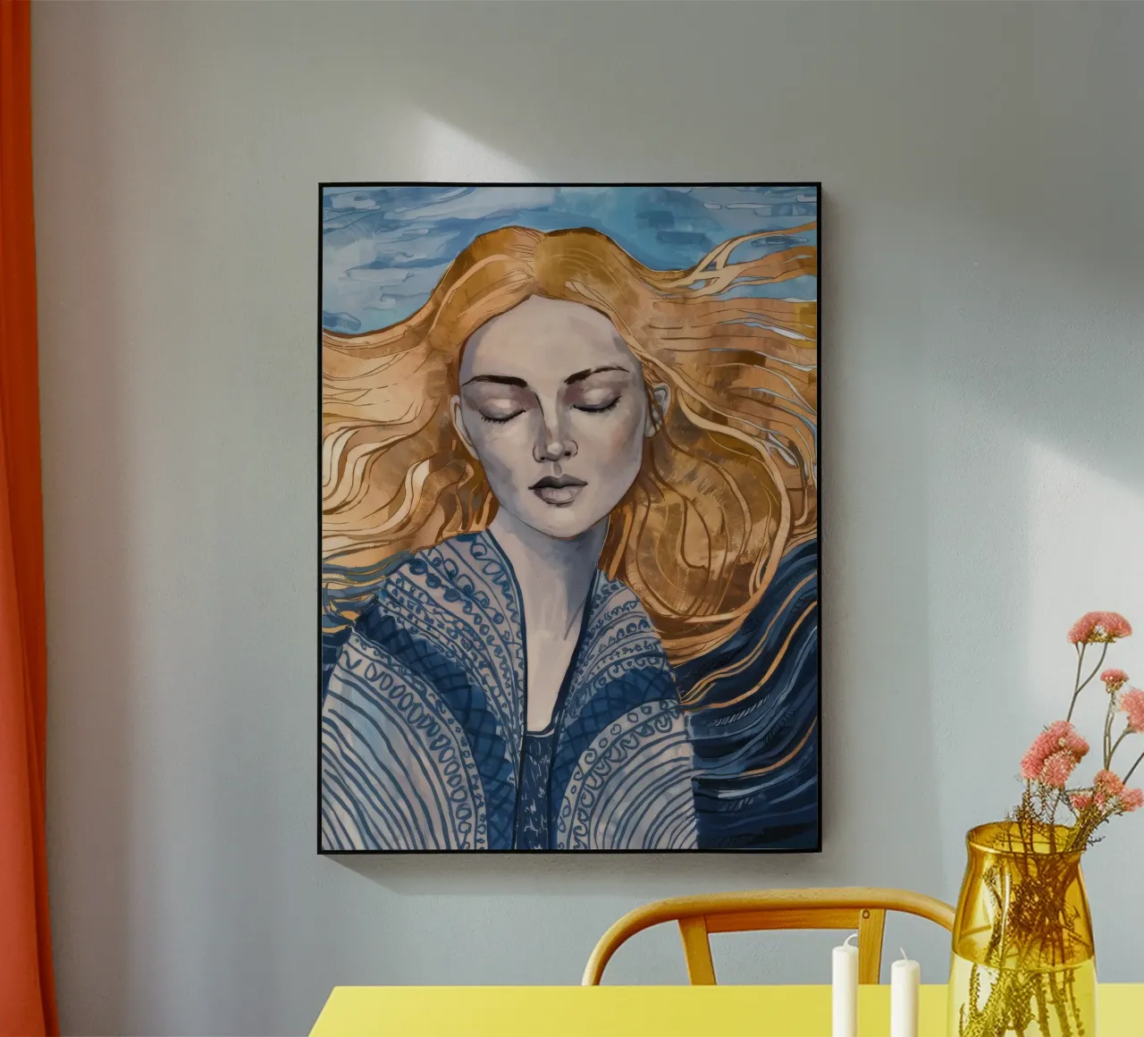 Riverbero con lacci d'argento plexiglass da Vivid Reverie