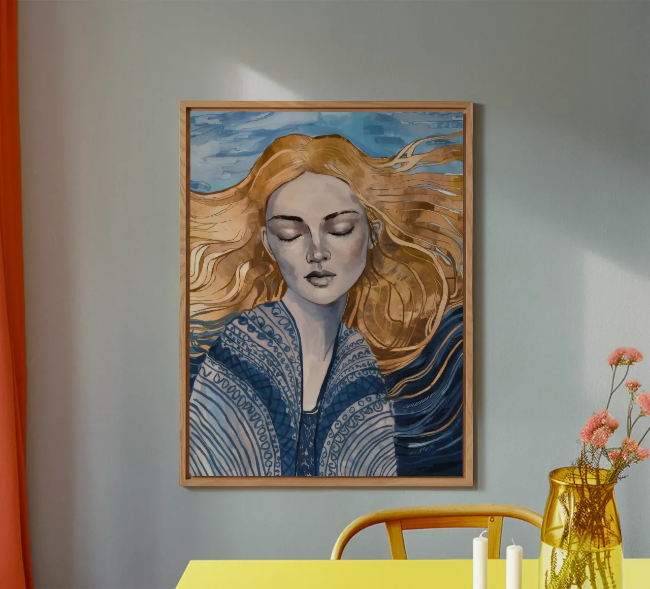 Riverbero con lacci d'argento alluminio dibond da Vivid Reverie