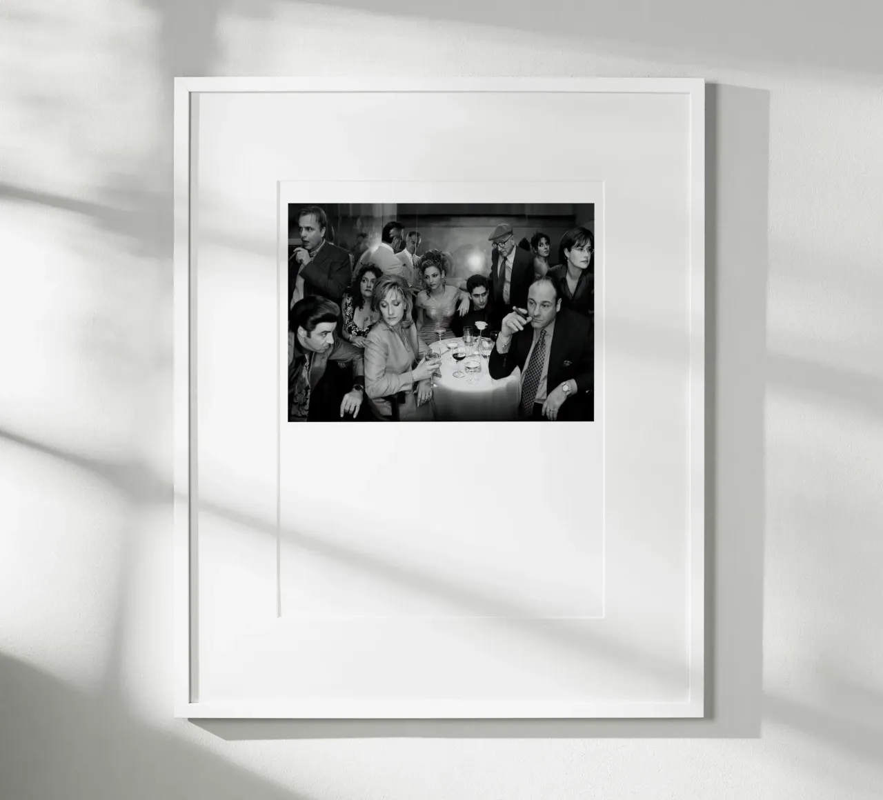 The Sopranos TV poster con telaio in legno da Black And White