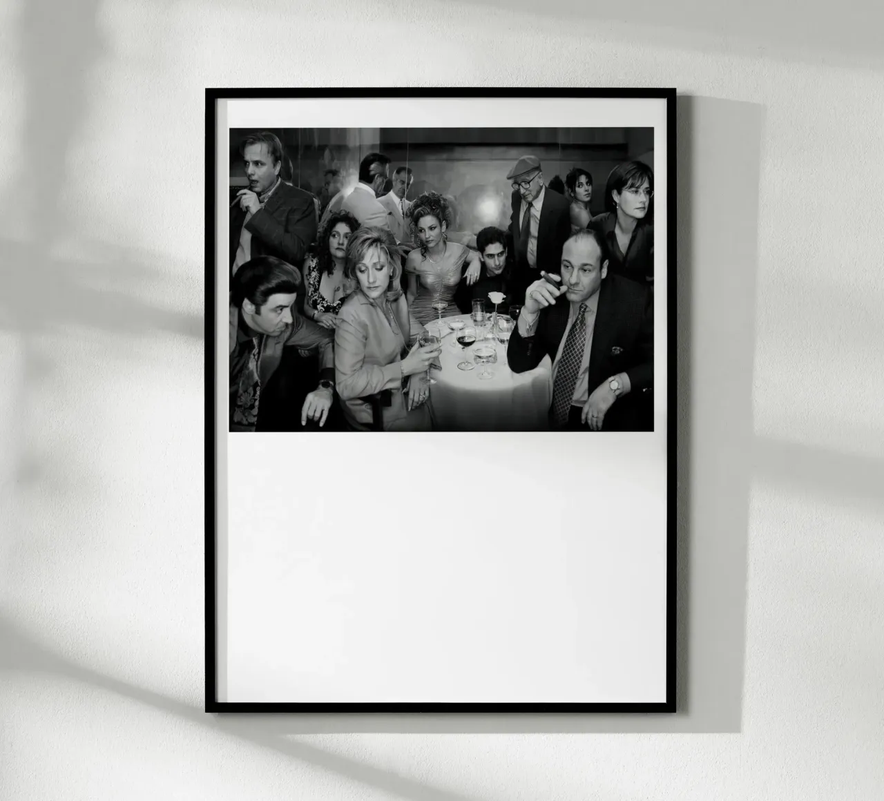 The Sopranos TV poster con telaio in legno da Black And White