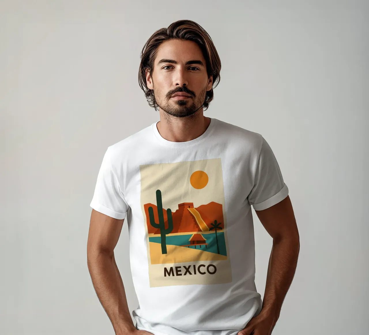 Grafica e solare Messico t-shirt da JETLAG | affiches voyage