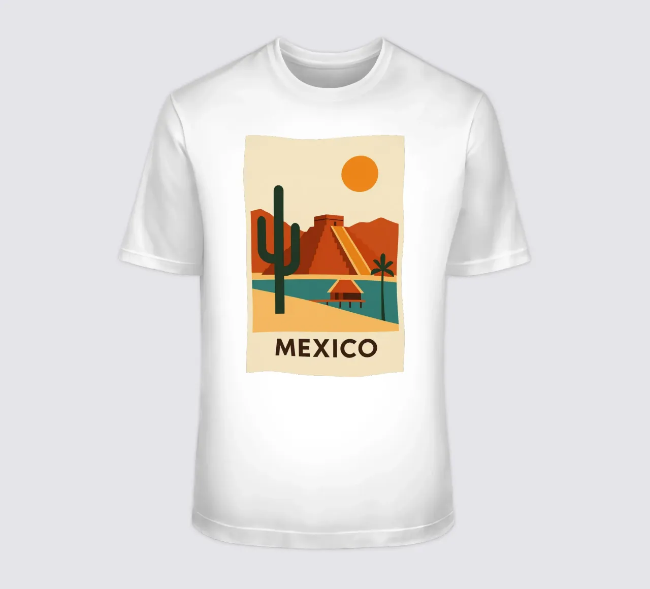 Grafica e solare Messico t-shirt da JETLAG | affiches voyage