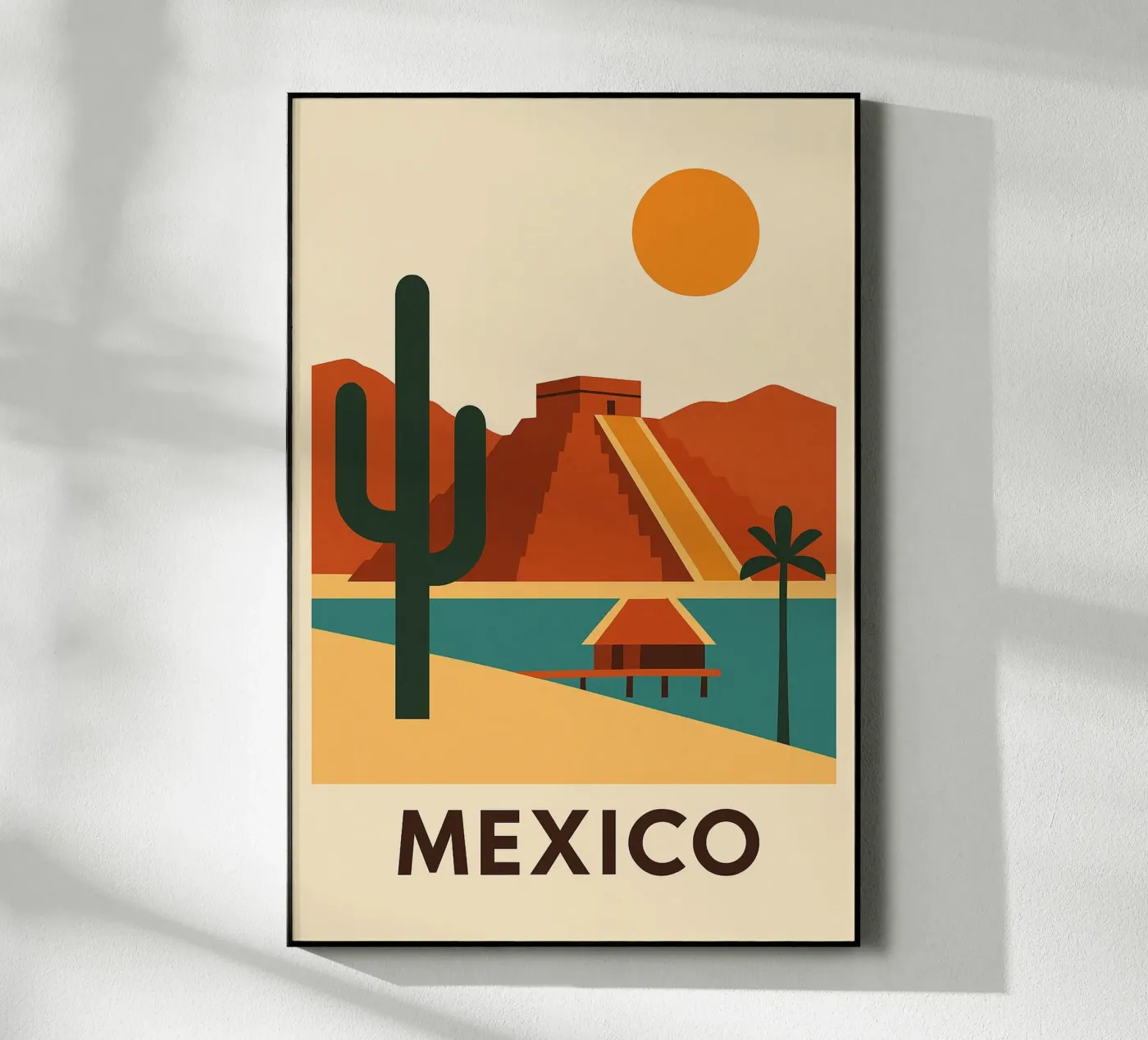 Grafica e solare Messico plexiglass da JETLAG | affiches voyage