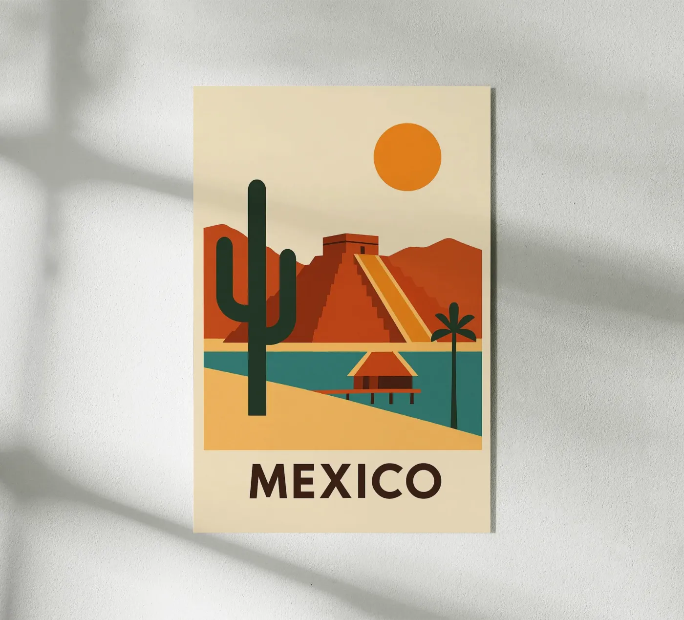 Grafica e solare Messico plexiglass da JETLAG | affiches voyage