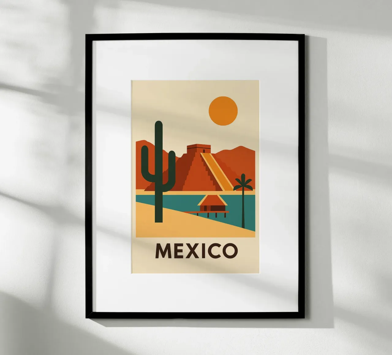 Grafica e solare Messico carta hahnemühle da JETLAG | affiches voyage